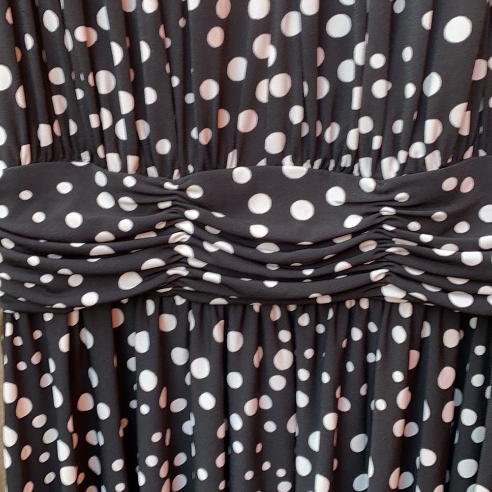 Dress barn polka dot dress sz. 8 - Picture 2 of 3